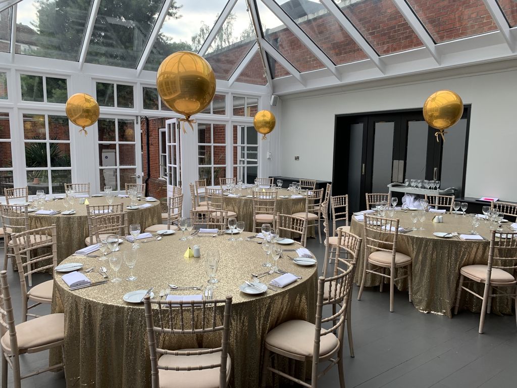 castleballoons's tweet photo. Shiny Gold Orbz floating with bows 🎈 @huntonparkhotel
.
.
.
.
.
#huntonpark #hazelwoodsuite #goldorbz #amscan #satinbows #goldballoons #watfordballoons #castleballoons #golddecor #floatingballoons https://t.co/7bG9XA6ZlW