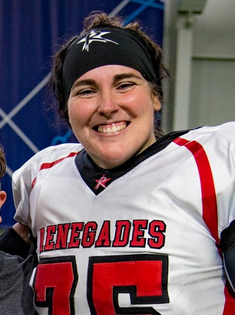 Congratulations to Hillary Crook, a member of the Mansfield phys-ed department.
Her “Renegade” Women’s Football Team just won their second national championship.