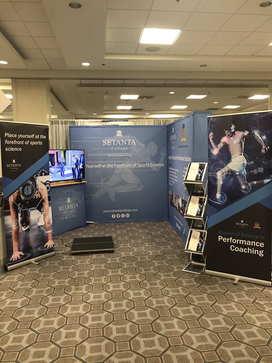 SetantaCollege's tweet photo. Thatโs a wrap from the @NSCA 2019 National Conference in Washington D.C. What a fantastic opportunity to meet with some of the best coaches in the US #NSCACon2019 #SetantaonTour #SetantaPerform https://t.co/06Baj33FPP