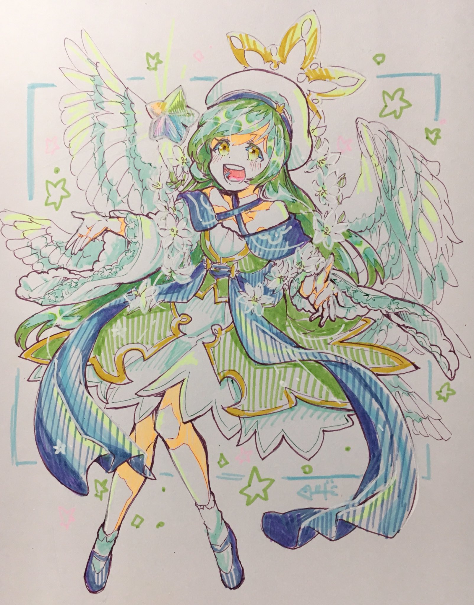 ととぼっち モンストイラスト ガブリエル獣神化ありがとーーー ありがとうモンスト 私もフラパ行きたかったーーー T Co Zxdck7zsdn Twitter
