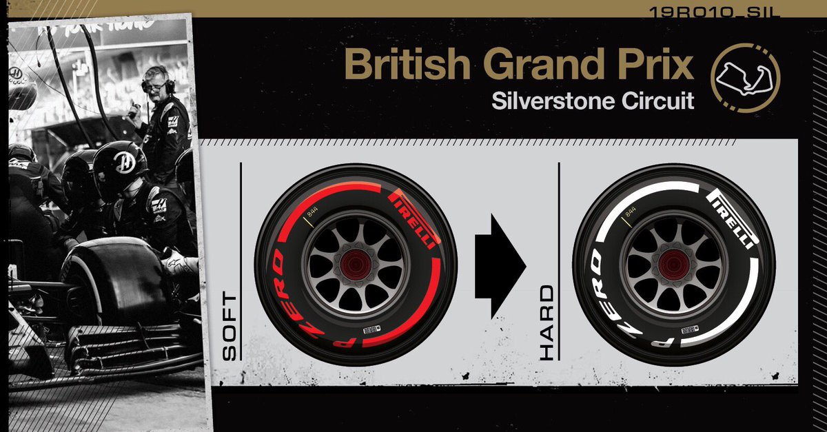 Lap 2/52: Both cars switching from the red softs onto white hard tires.
Rejoin: 19th GRO, 20th MAG
#HaasF1 #BritishGP