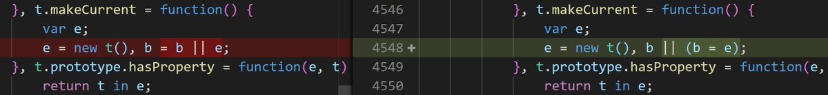 robertSPD's tweet image. any idea which #uglifyjs rule re-arrange such stuff and what I need to set to prevent it ?