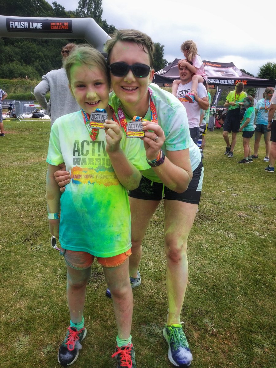 mcginnesali's tweet photo. This weekends fun activity #rainbowrampage #activewarrior @SouthamptonCC https://t.co/n0vUmp9Pxb