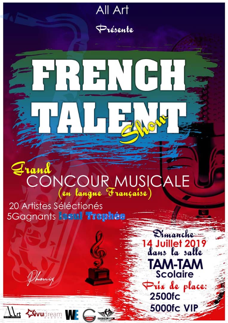 lebonkasamira's tweet photo. Les éliminatoires #FrenchTalentShow commencent dans quelques minutes. 
Aprêtez-vous déjà à venir soutenir votre favori au concours 👏 
Lieu : Salle Tam-tam Scolaire #Goma #RDC https://t.co/hOritlAksc