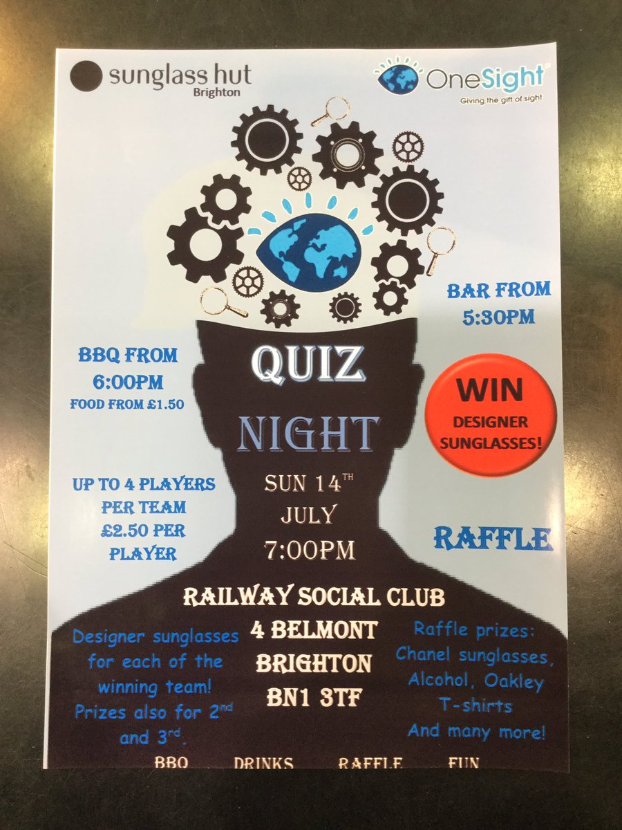 Tonight’s the night.
5th Annual OneSight Quiz and BBQ.
New addition to the bbq is the Chef’s special.
We are expecting a record turnout this evening.

<a href="/OneSightOrg/">OneSight EssilorLuxottica Foundation</a> #OneSight