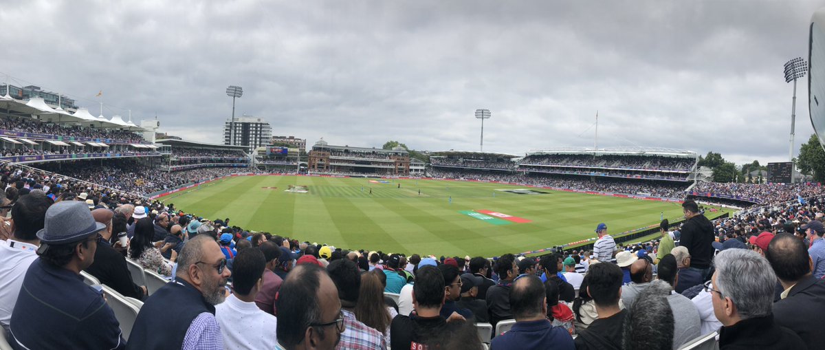 mukund0212's tweet photo. more Indian fans here than English or Kiwi fans... just imagine what it could have been had India made it to the finals #CWC19Final #sweepthenation #ENGvsNZ #bleedblueforever #CricketWorldCup2019 #CricketWorldCupFinal #nissan @nissanuk https://t.co/pVB5q5zKxZ