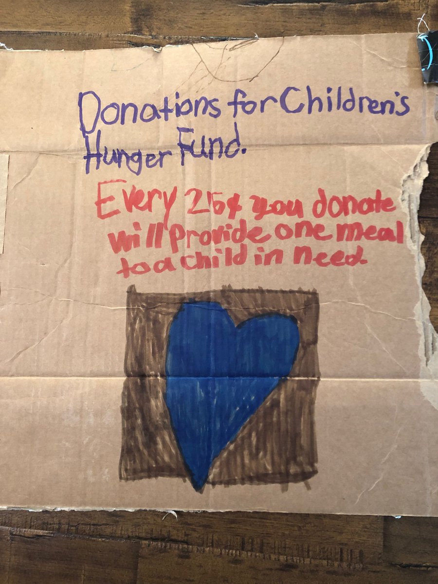 ServeAChild's tweet photo. Our youngest fundraisers are making a huge impact for hungry children this summer! Thank you for providing 255 meals with your lemonade stand!
#projectcoinpak #deliverhope #summerofhope https://t.co/ud3unxM38A