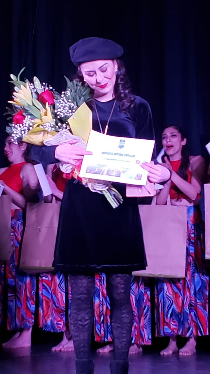 core_rodriguez's tweet photo. #CoreRodriguez Continúan las actividades en el marco del aniversario 228 de nuestra hermosa ciudad de Los Andes. Acá con Nayadeth Urtubia, Directora Compañía de danza Matices y la presentación de la Obra "El Primer Encuentro". https://t.co/tWSu7CpkpZ