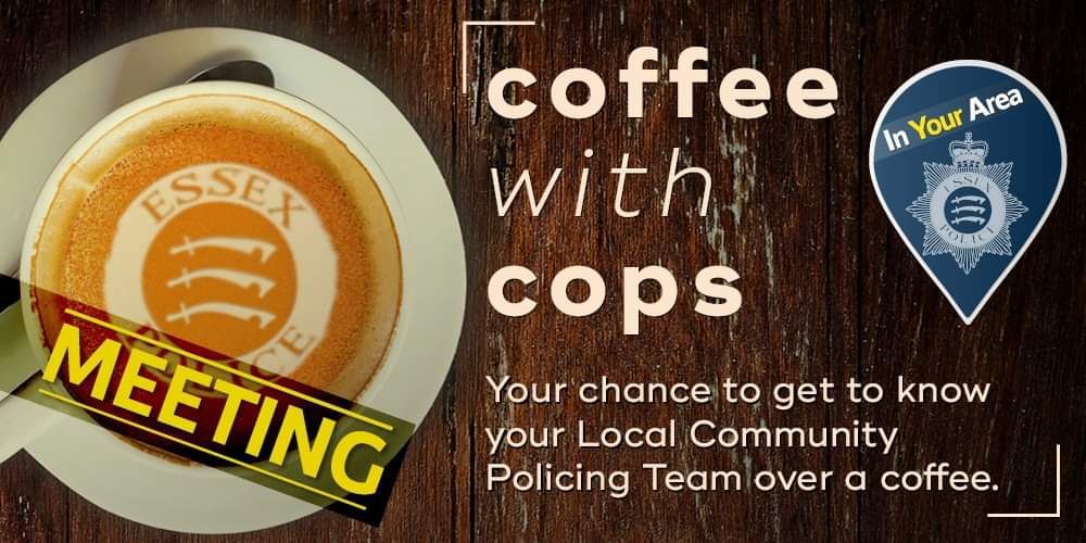 PCSOMacmillan's tweet photo. I'm holding a Coffee with Cops 10am-1130am tomorrow Monday 15th July at The Coffee House in the Gardens, Bocking Public Gardens in Braintree. Come down to say hello or raise any concerns over a cup of tea/coffee. https://t.co/CmBvmsYdDj
