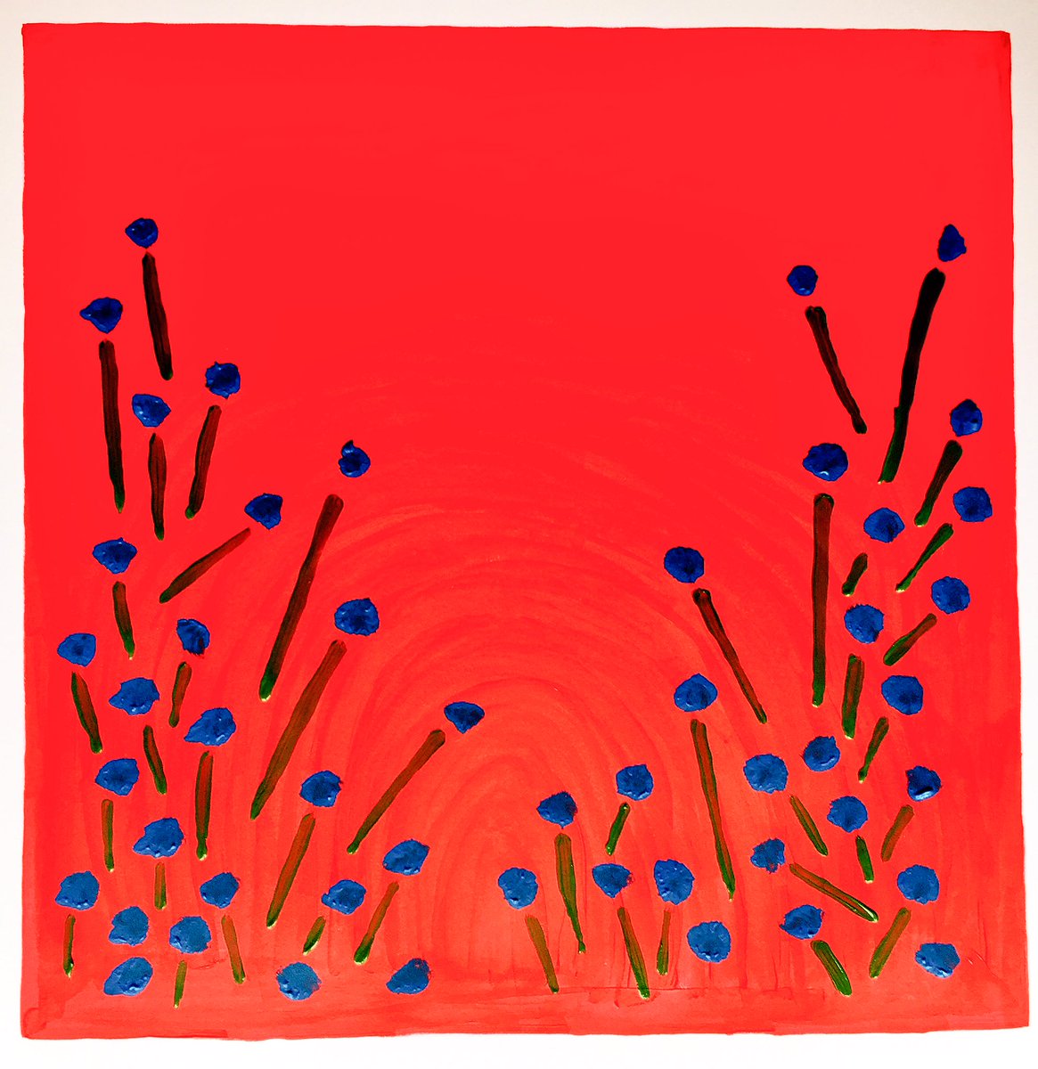 MartinStretton's tweet image. Colour Field Painting #4 (2019) 12” x 12” #painting #abstractart #landscape