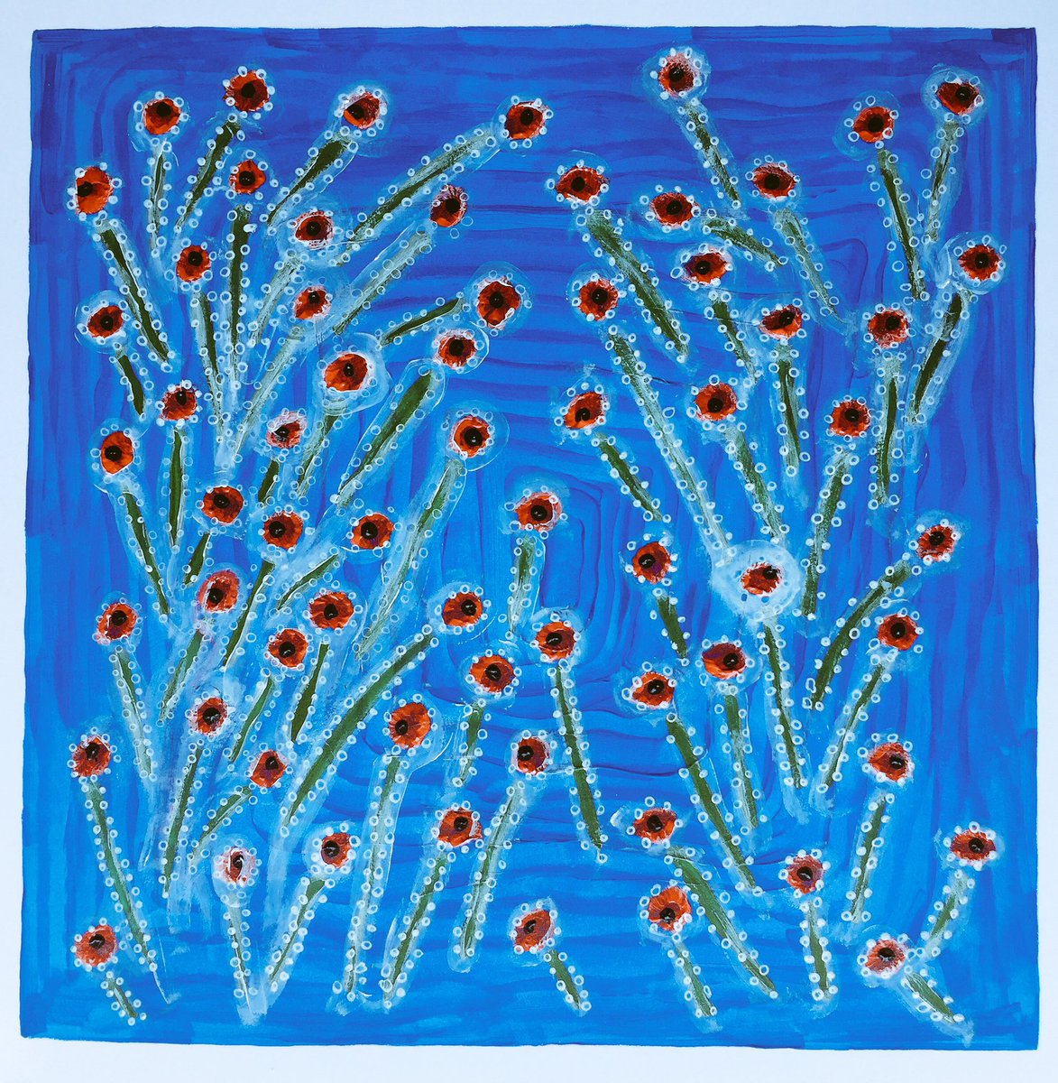 MartinStretton's tweet image. Colour Field Painting #5 (2019) 12” x 12” #abstractart #painting #modernart