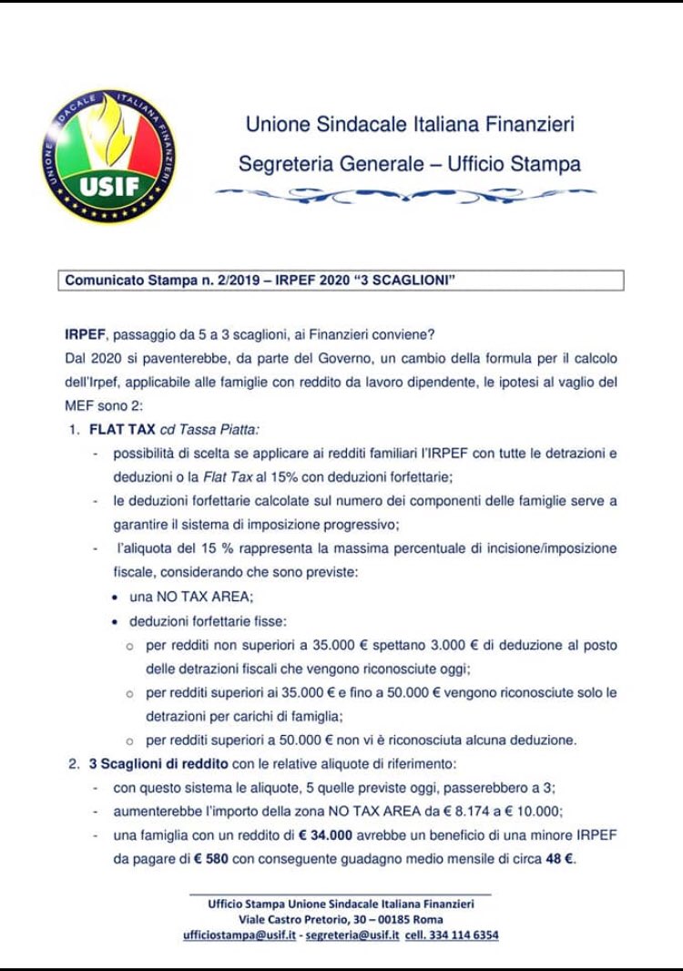 USIF -Unione Sindacale Italiana Finanzieri tweet media