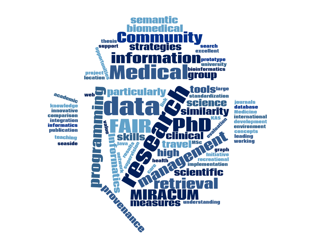 dagmarwaltemath's tweet photo. I am looking for a #PhD student / scientific staff member to help me integrate &amp; #FAIRify the #biomedicaldata we're collecting in our clinical research database. More info here (contact me for an english version!): https://t.co/SetTli3yf6 https://t.co/XyLZGJXxSL