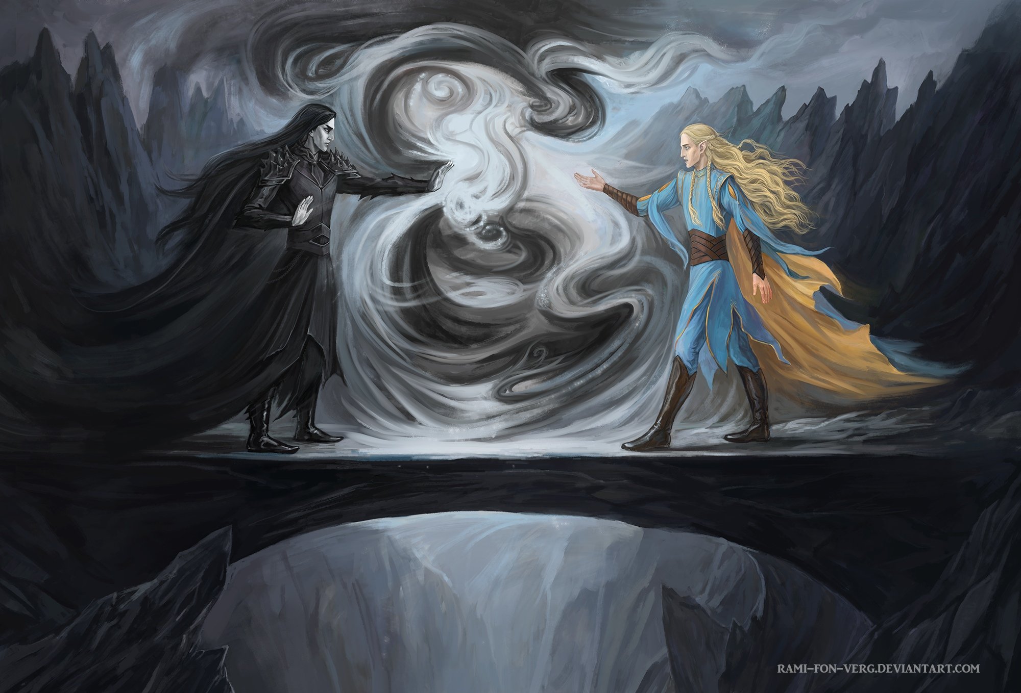 Rami fon Verg 🏳 🌈 on Twitter: "Art commission #Sauron #Finrod #silma...