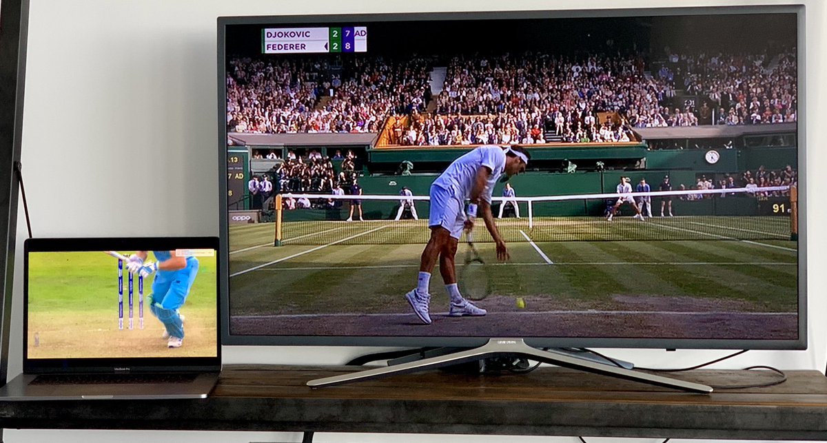 JCMBro's tweet photo. @TomMay1 Too tough to call. TV and laptop is the answer. Double the tension. https://t.co/7KOJ2UYUSx