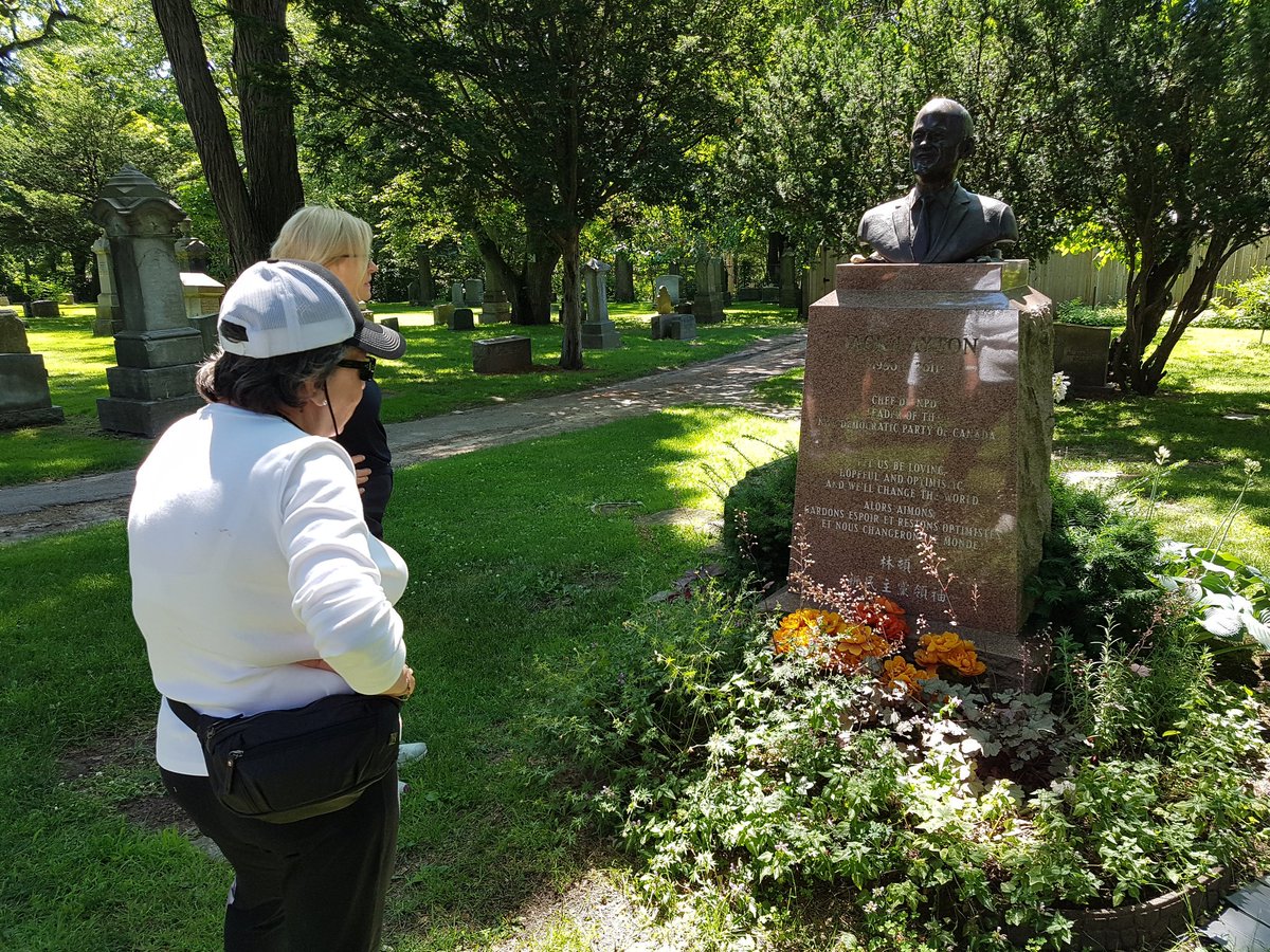 The Necropolis is the final resting place of such prominent individuals as Toronto’s 1st mayor, William Lyon Mackenzie, journalist George Brown, founder The Globe & Mail, John Ross Robertson, founder of the Toronto Telegram, & recently, Federal NDP Leader, Jack Layton. #HTtours