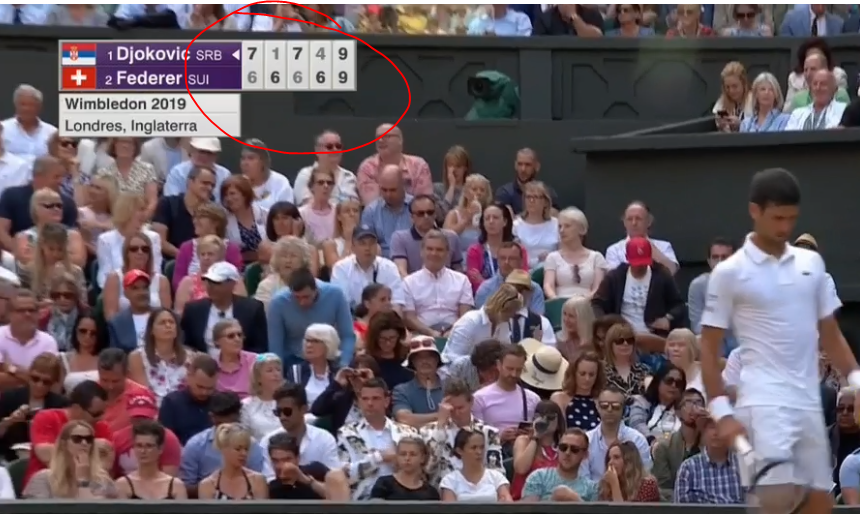 Enothar_'s tweet photo. Esto ya es épico  #WimbledonFinal
Roger Federer vs Novak Djokovic 
🙌🙌🙌🙌💪 https://t.co/1C81WJ4BHh