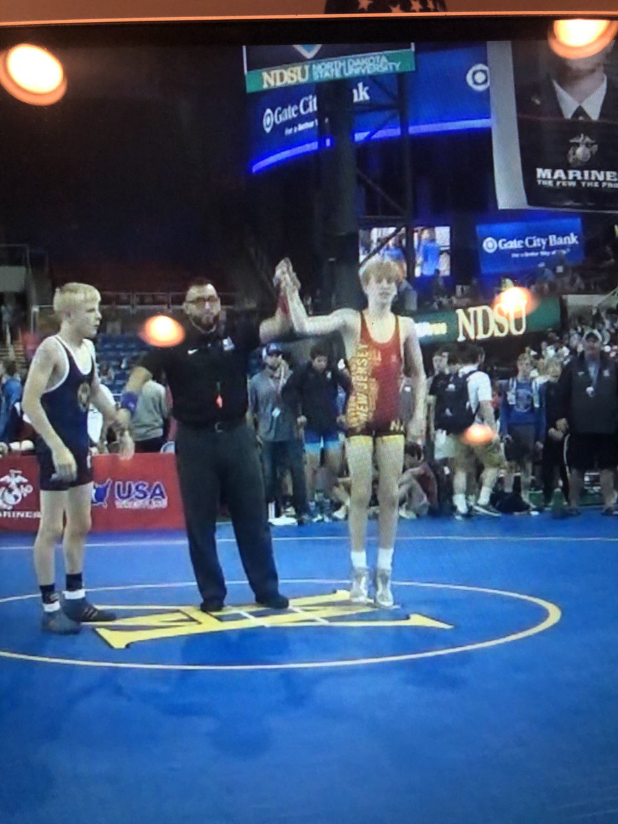 Coach_Morello's tweet image. EVAN TALLMADGE IS A FARGO ALL AMERICAN #Semis @ShoreThingWC @BrickWrestling @BWCMatRats #OperationFargo #STWC