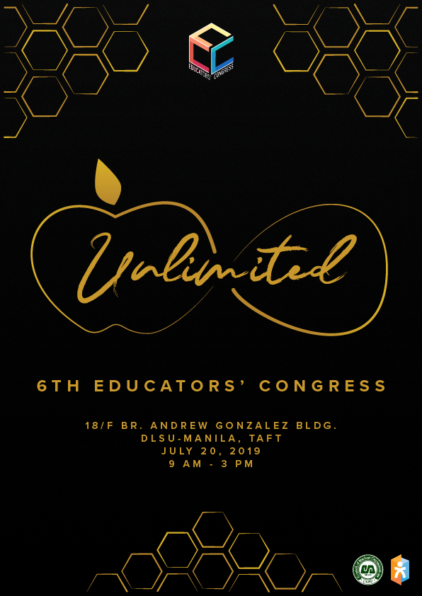 UnitedxEC's tweet photo. Are you ready to go #UnlimitED? Well, here are the deets for DLSU UNITED's upcoming #6thEducatorsCongress!

Stay posted for the registration fee and guidelines. https://t.co/tlduitwqHF