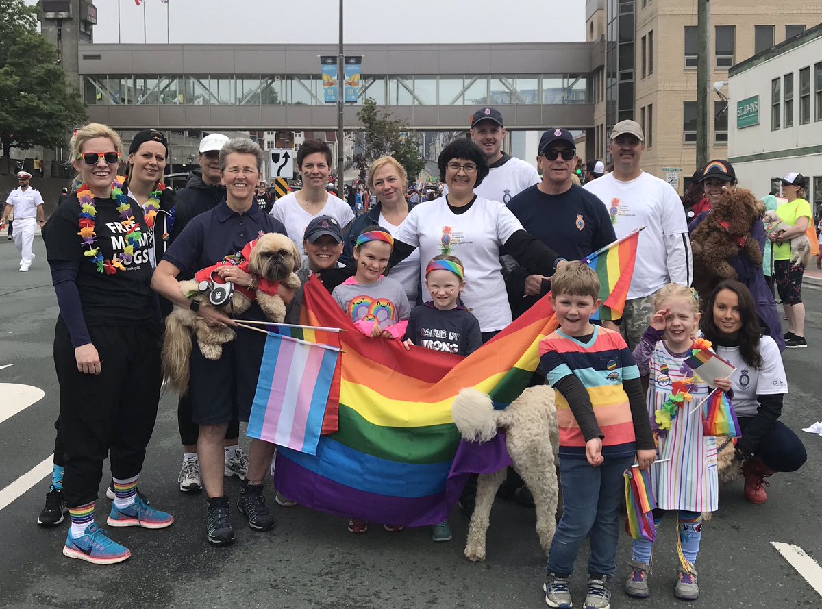 RNC_PoliceNL's tweet image. We’re here at the @StJohnsPrideNL #Pride Parade, and we’re #SomeShockinProud of the #PrideAndProgress we are celebrating today! Happy #PrideWeek2019! 🏳️‍🌈