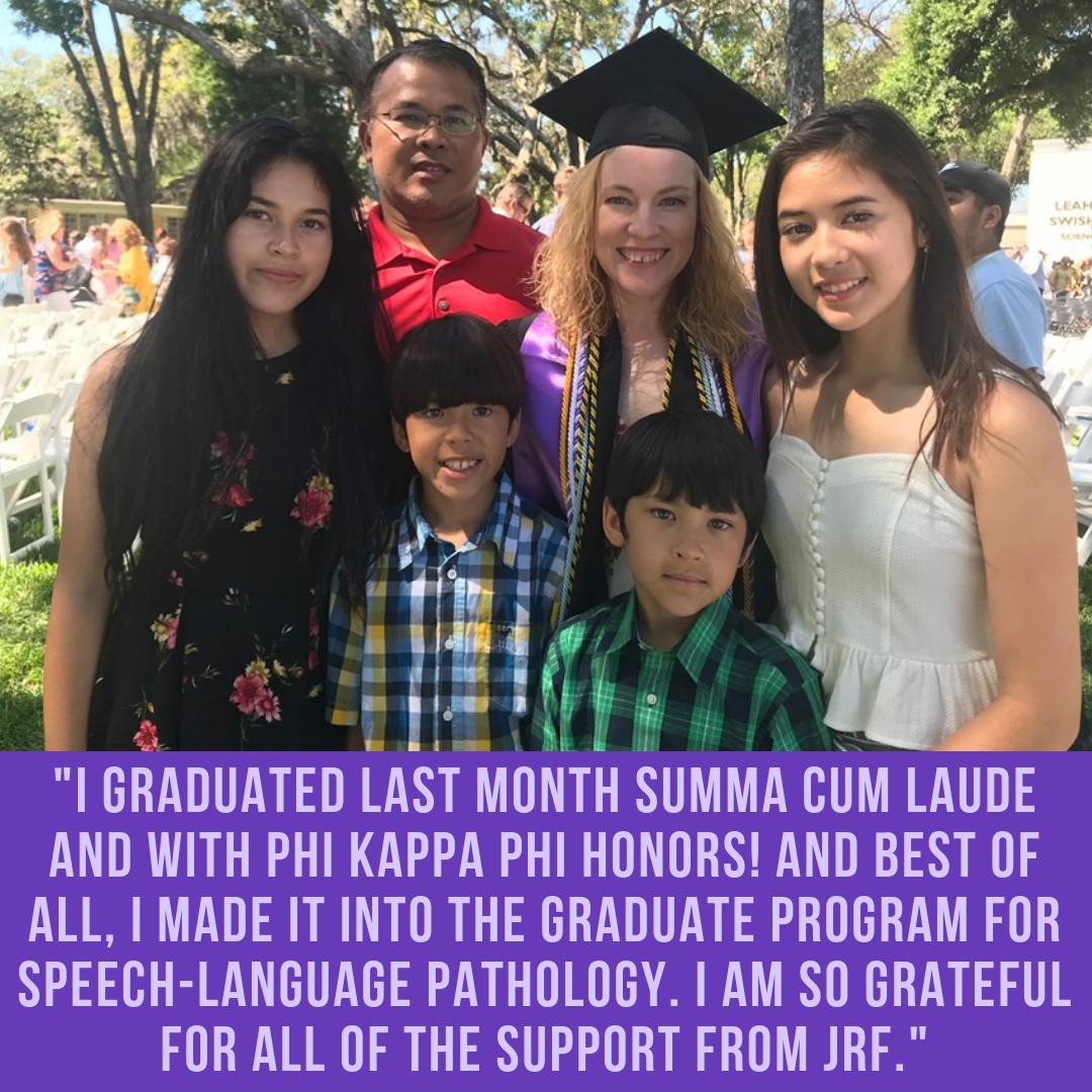 rankinfund's tweet photo. Meet #jrfscholar Wendy! It's #scholarsunday and we're so proud of Wendy for graduating summa cum laude with @phikappaphi honors! She is onto her Master's in Speech Language Pathology next. Read her whole story at https://t.co/9Gns8JFZFL https://t.co/2aoYaAZmVf