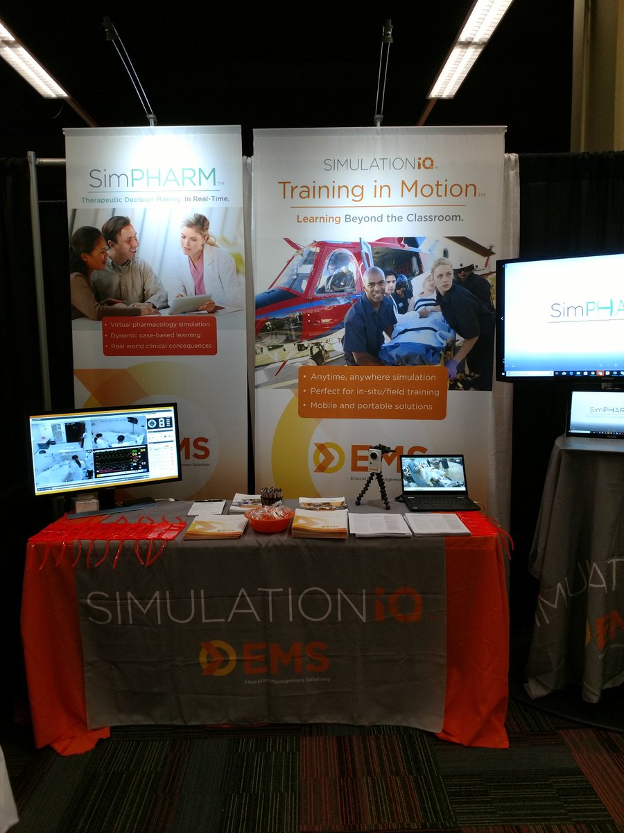 MarkROwens's tweet photo. Come see me and @BrookhouserMike @SIMULATIONiQ at booth 202 today and the launch of #SimPHARM during #PharmEd19 @AACPharmacy https://t.co/q14j7AMVfA
