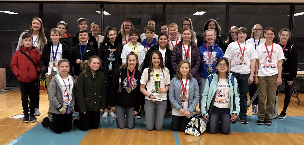EdwardsburgPS's tweet photo. Can you say 14 yrs straight?? How about this 2018-19 school year accomplishment! Science Olympiad Teams State Bound for 14th straight year – The EHS and MS Science Olympiad teams competed at Michigan State University against the top 60 teams in the State of Michigan. #EddiesPride https://t.co/3LuAb5dp1p