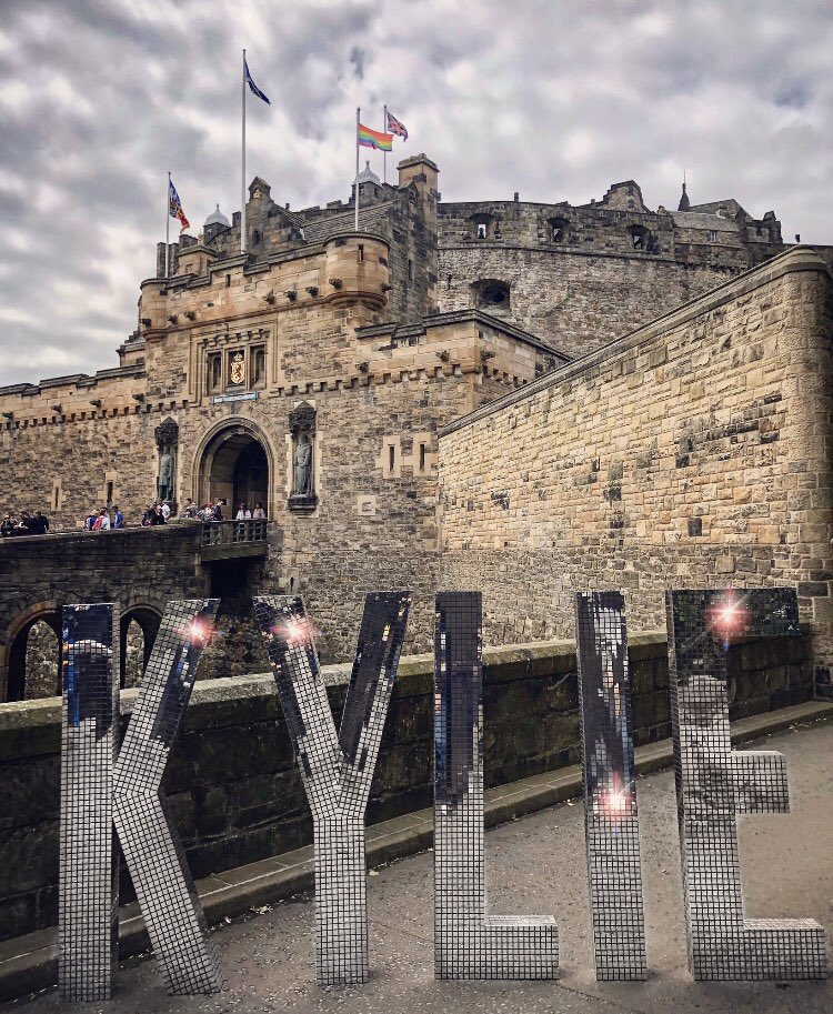Welcome back to our city <a href="/kylieminogue/">Kylie Minogue</a> if you wanna party you know where to find us!!! 🎶🎶🎶 #independent #cocktailbar #edinburgh
