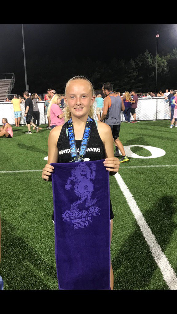 fergghs's tweet photo. These two ran the Crazy 8 in 47 min! Brynn placed 3rd in her age group and they beat 1,500 other runners! So proud of them! @BryceFerguson15 @Brynnferg21 @coachBFerg27 @bpathlete https://t.co/tKkUqzYniw