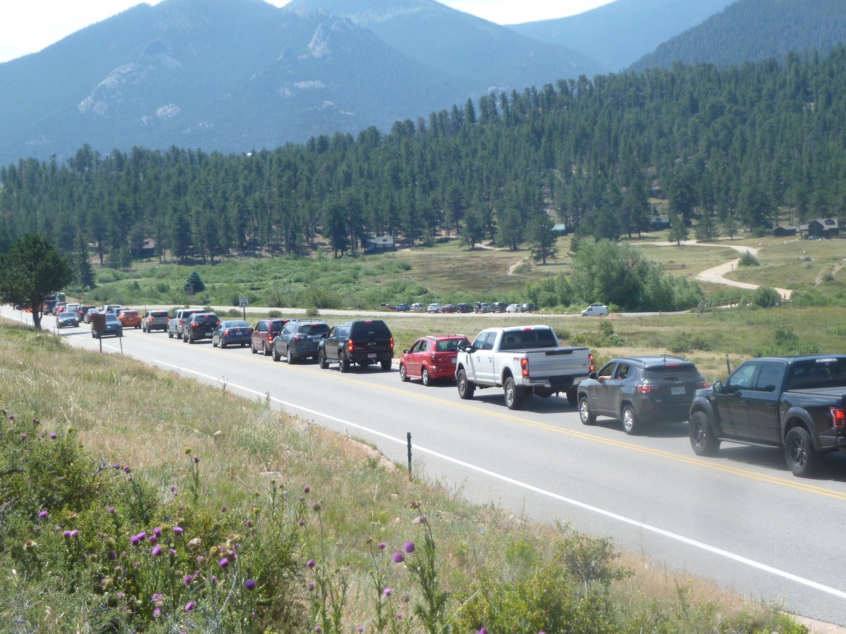 RockyNPS's tweet photo. #RMNP Until congestion is relieved: Restricted Vehicle Access on Bear Lake Road from Moraine Park to Bear Lake. sd https://t.co/R4gajYbZ5d