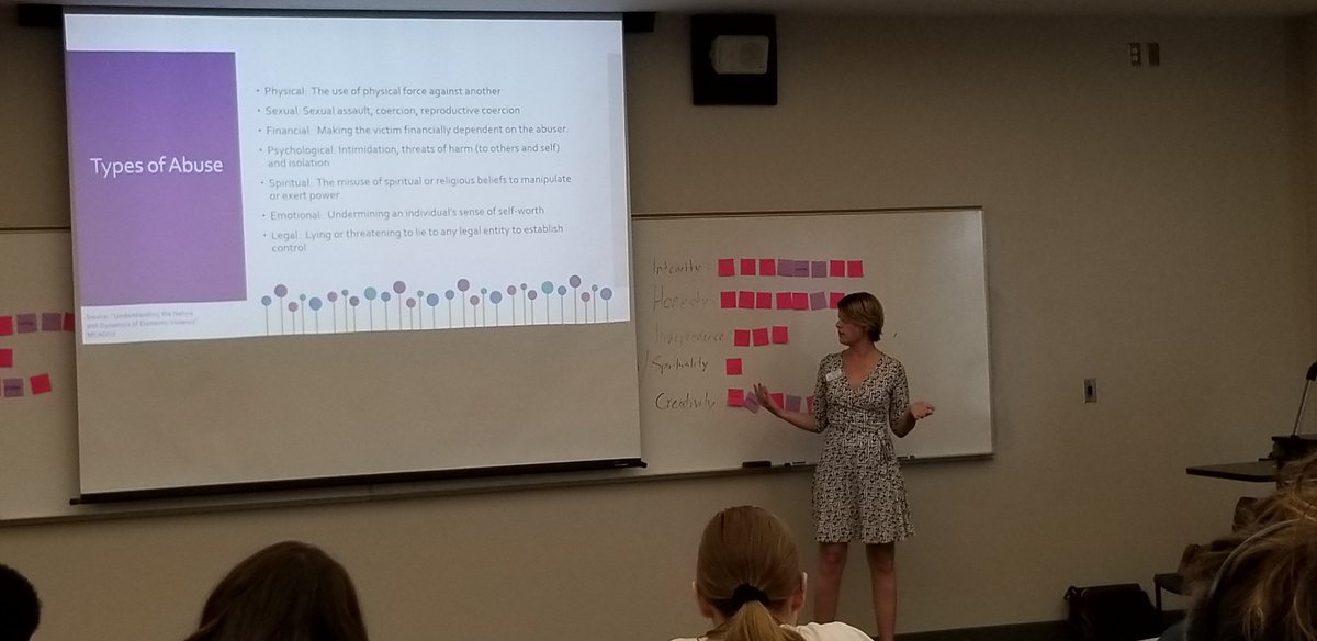 Our first guest of the day, Rachel Carter, spoke to the group about her work at <a href="/myharmonyhouse/">Harmony House</a> and the connection to issues of poverty in the community. #MPAA2019