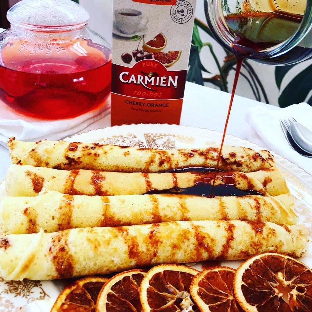 #CarmiénTeaMoment Recipe | Winter’s in the air &amp; what better way to celebrate than with a batch of delicious #pancakes? To make things even tastier we’ve cooked up a quick #pancakesyrup using our Cherry Orange blend. Click here for details:
instagram.com/p/BySvko_J6A_/…