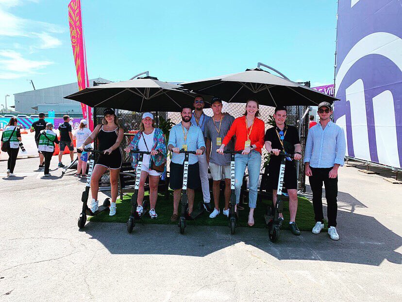 Helbiz's tweet photo. Helbiz NYC Team is ready for the Manhattan Formula E Holdings Circuit!

We are bringing the future of micro-mobility and race sports together towards a greener and technologically advanced way of thought.

Join our #MobilityRevolution!

#formulae
#eprix
#NYC https://t.co/NxAvDgG2x8