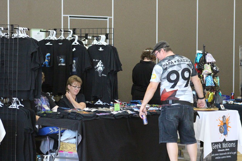 RpgThon's tweet photo. Say What?!?! has brought their finest shirts for you to adorn your bod with. See them in the vender area today! #rpgathon #yeg #edmonton #yegevents #yegevent #edmontonevent #edmontonevents #edmontonnerd #edmontonnerds #yegfashion https://t.co/6MWQ6fmGt2