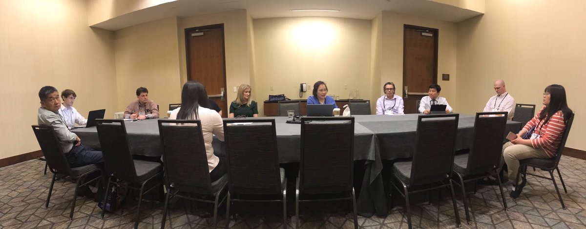 TianjunMa's tweet photo. @PhDpingxia, is leading the committee meeting of Task Group No. 315 - MPPG #11 - Plan and Chart Review in External Beam Radiotherapy and Brachytherapy (TG315) at #AAPM2019 in San Antonio #CleClinicCancer https://t.co/vaHPf3f0kg