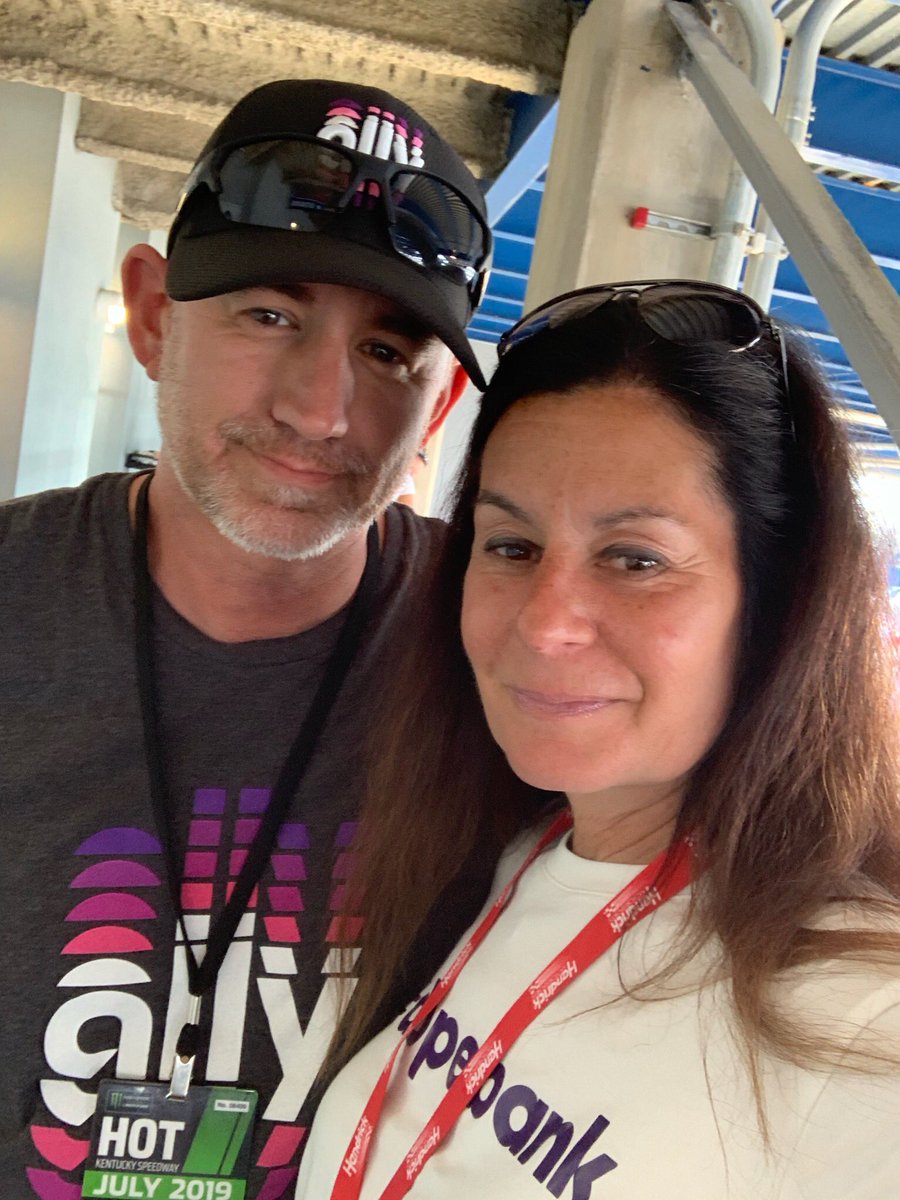 AndreaBrimmer's tweet photo. Great night with @JimmieJohnson and the crew of the #48car @KySpeedway. I can assure you there is no quit in any of them and @allyracing keeps fighting the good fight. #chasing8 https://t.co/6raqQzOKbN