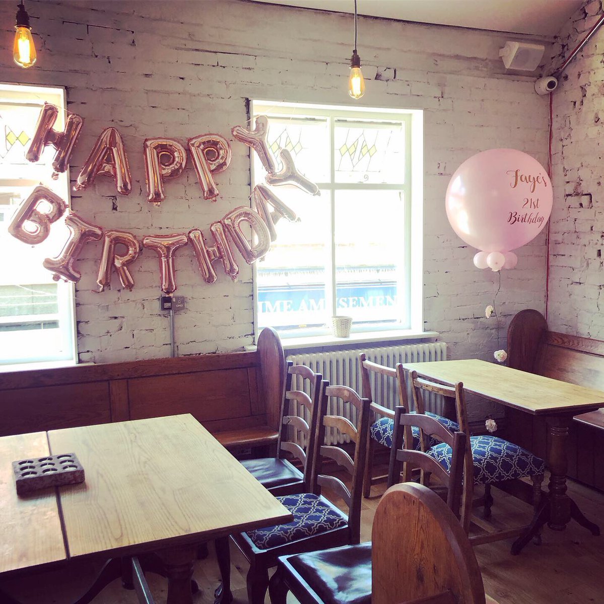 UChiringuito's tweet photo. Did you know you can hire our upstairs space for events free of charge?? Perfect for birthdays, christenings, baby showers, meetings, just message us for details, pics from last Sunday’s 21st birthday event ❤️❤️#freeeventspace #urbanochiringuito #loveprescot https://t.co/Eo1yNVcAQa