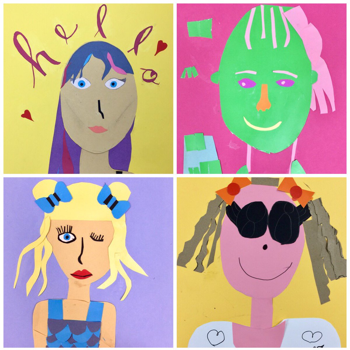 Awesome Wonky Portraits made at the @MessRoomMedway & thank you for visiting #MedwayOpenStudios2019. We hope to see you all again soon! 
#MedwayOpenStudios #MOSAF #MOSAF2019 @SunPierHouse #SunPier #Chatham #Medway #MedwayTowns #FamilyArts @ccsacre  @WendyDaws @SEEandCREATE