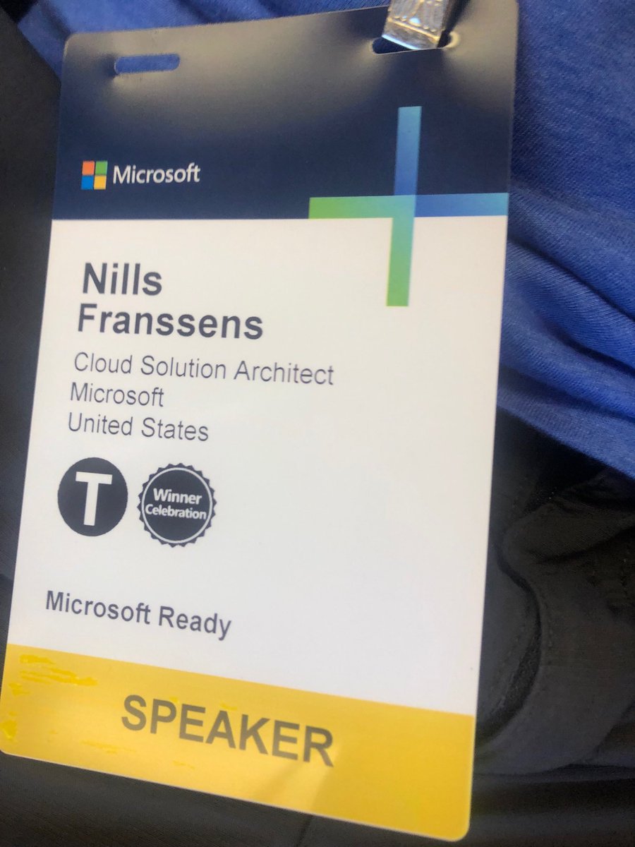 NillsF's tweet image. #achievementunlocked #speakerbadge #microsoftready