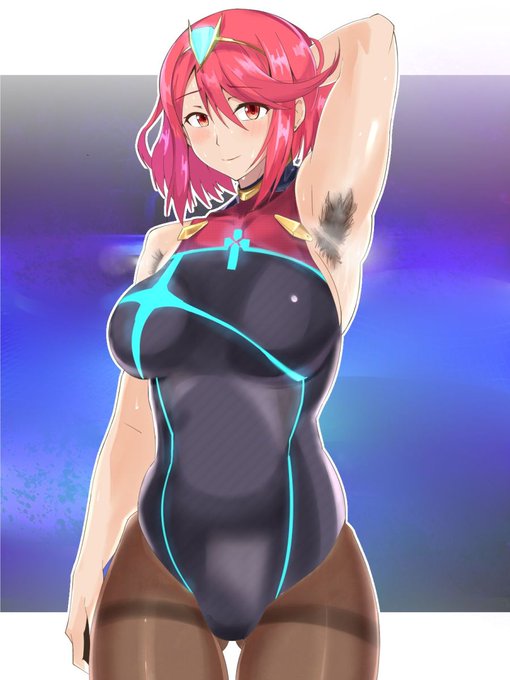 ナイトプールで年端もいかぬレックスにムレ腋毛まんこズリという強烈な性体験を植え付け、絶対普通のセックスじゃイケないよう快楽調教を試みようとする、魔性の女(ホムラちゃん)の犯行現場を目撃しました! #ゼノブレイド2 