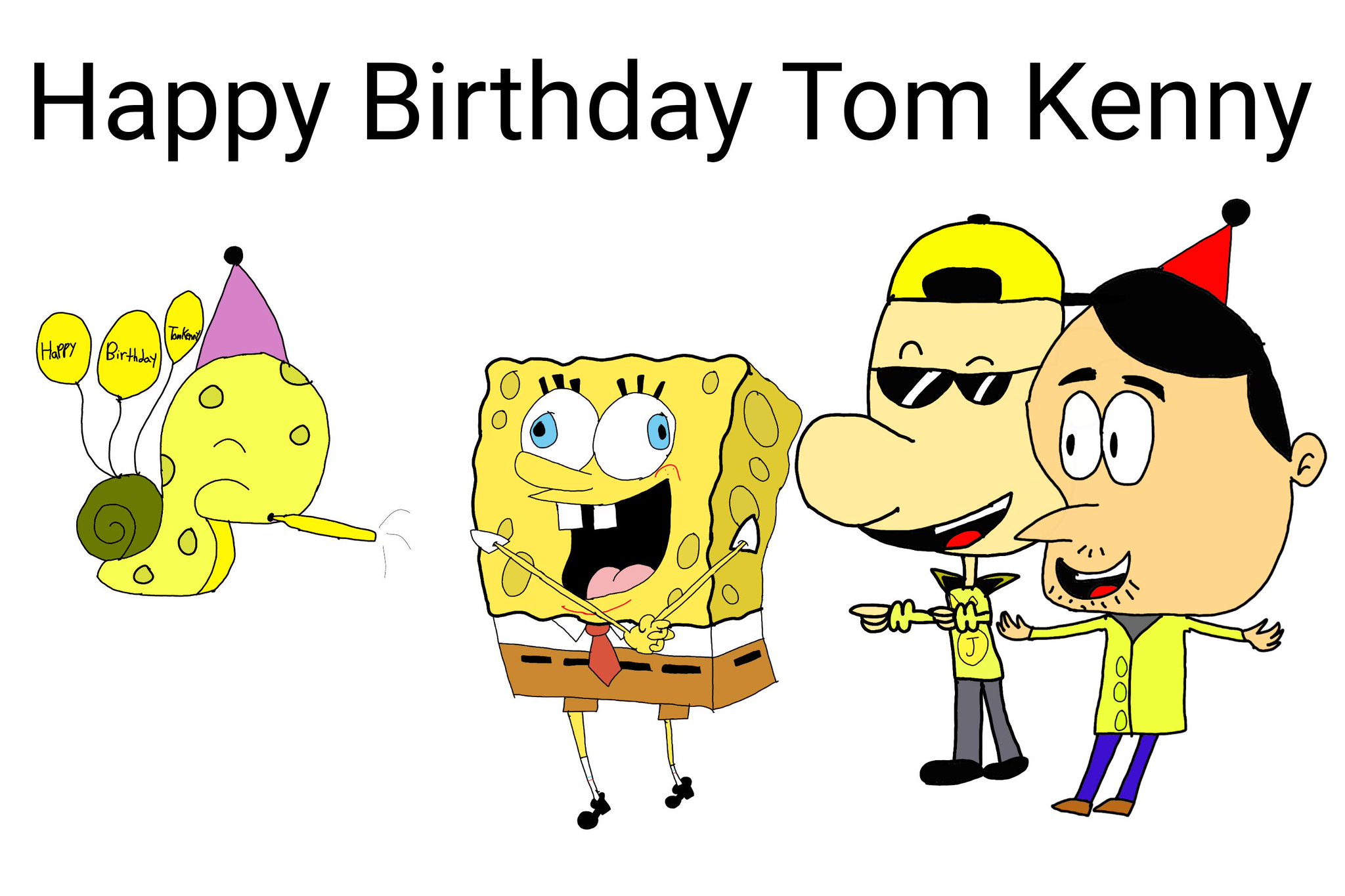  Happy Birthday Tom Kenny to you, Check it out. 