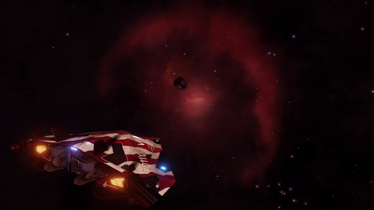 Ragenuggeto7's tweet photo. Day 1, I waved goodbye to my home port, who knows when I'll be back. I've decided to take the long route to beagle point so I'm flying to the outer arms. First stop the Witch Head nebula then Barnards Loop.
#EliteDangerous #BeagleorBust https://t.co/lqXzQAT0h3
