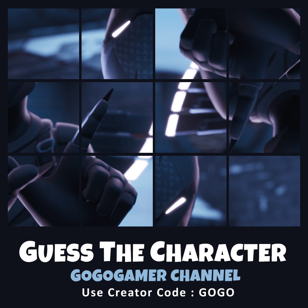 ItsGoGoGamer's tweet photo. Can you guess the #Character ❓ 🤔
_____________________
Support #GoGo :
👆Subscribe on Youtube > https://t.co/GPsObdQBvp
💥Follow on Twitch > itsgogogamer
_____________________
#GoGoGamer #FortniteSeason9 #Fortnite https://t.co/j3aGKHcqPN