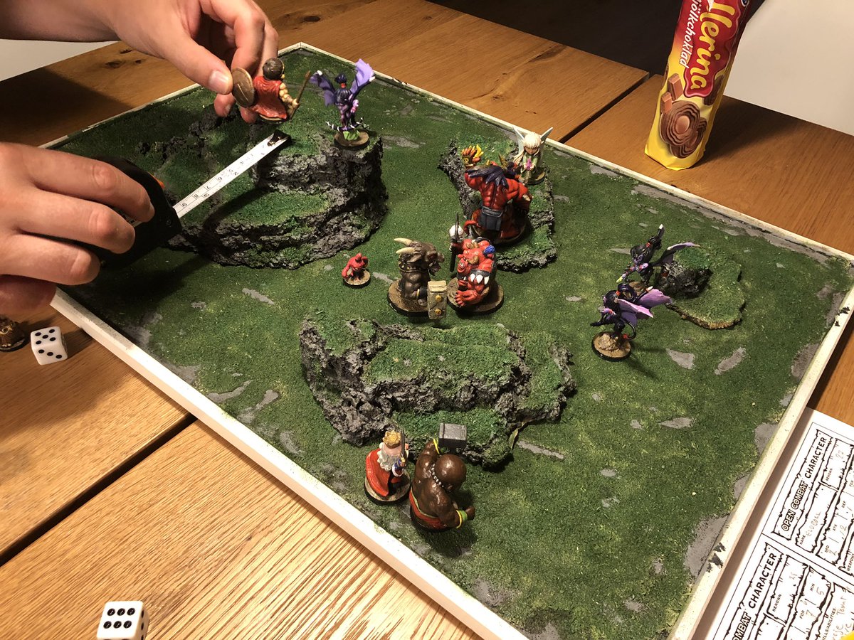 famEkman2's tweet photo. #opencombat by @second_thunder full 150p game, confrontation scenario. Mind game during deployment as the Warband stats were hidden :-0 Intense and fun. https://t.co/zj77Bj2NML
