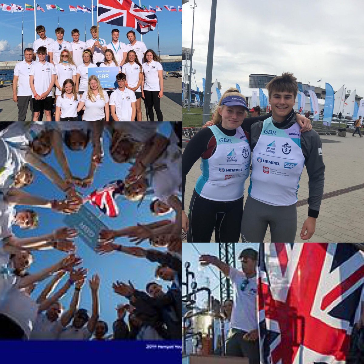 SF5951's tweet photo. Go Team GBR ... good luck for tomorrow 🇬🇧⛵️🇬🇧#YouthWorlds19 https://t.co/qR90Ayqr5j