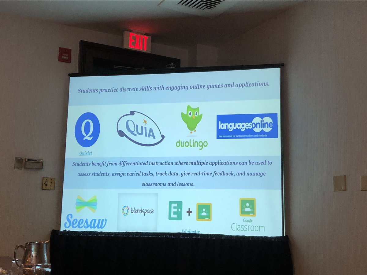 htrude07's tweet photo. Meaningful technology tools for the WL classroom. #aatf19 @AATFrench @CatherineKU72 #langchat https://t.co/MMB8d2hRtR