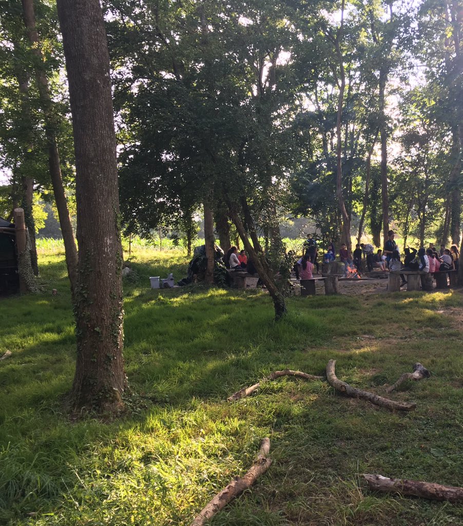 Final night camp fire