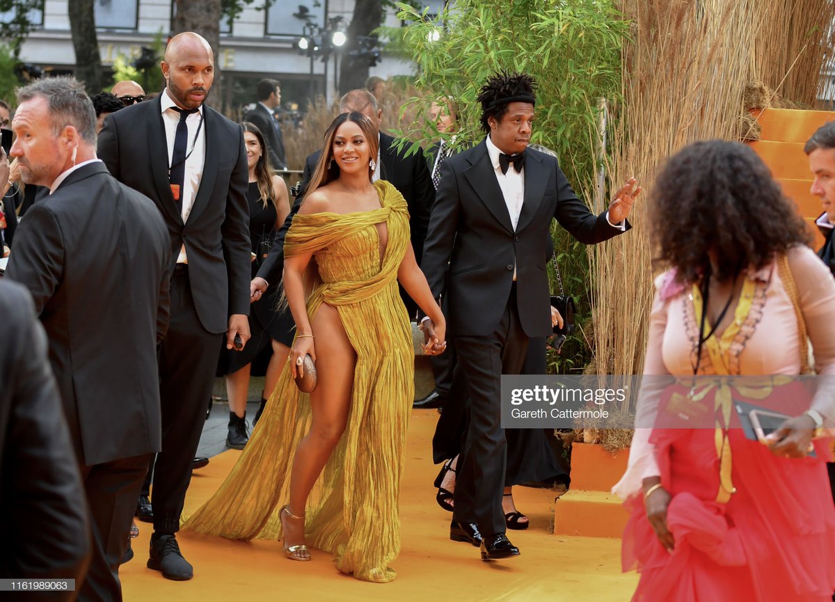 BeyLegion's tweet photo. Beyoncé &amp; JAY-Z at #TheLionKing European Premiere. 🦁👑 https://t.co/OVR8s8GRcP