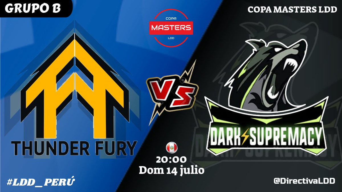 PRIMERA RONDA 🏆

GRUPO B

<a href="/ThunderFuryGGs/">Thunder Fury</a>
🆚 <a href="/DarkSupremacyCR/">DarkSupremacyCR</a> 

Dos grandes equipos que hoy dejarán la piel en la arena por quedarse con esos tres puntos que valen oro.

Demostrarán todo su potencial 💪🏼

#LDD_PERÚ 🇵🇪
