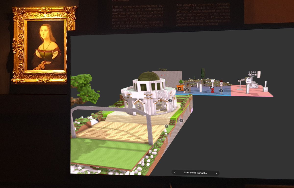 Our #minecraft contest involved more than 2000 kids. The result? Their <a href="/Minecraft/">Minecraft</a> works are now exhibited 1st TIME EVER alongside a Raphael at <a href="/GNMarche/">Galleria Nazionale delle Marche</a> 
Video &amp; info: makercamp.it/wp/en/arte-in-…
#MinecraftEdu #Art #ArtsEd #Artsblog #Artgallery #edtechchat #Artnews